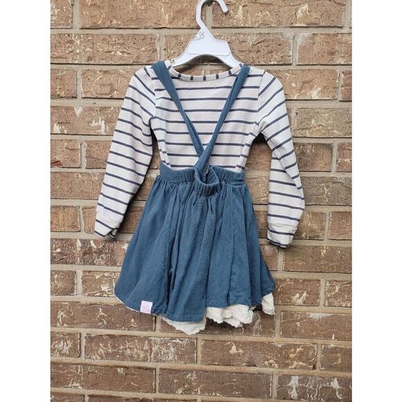 Sweet Honey Linen Dress, Girls 4T - Picture 2 of 4